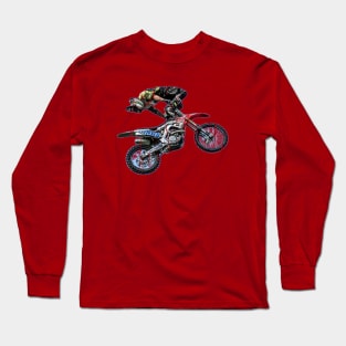 MOTO CROSS FREESTYLE DIRT BIKE Long Sleeve T-Shirt